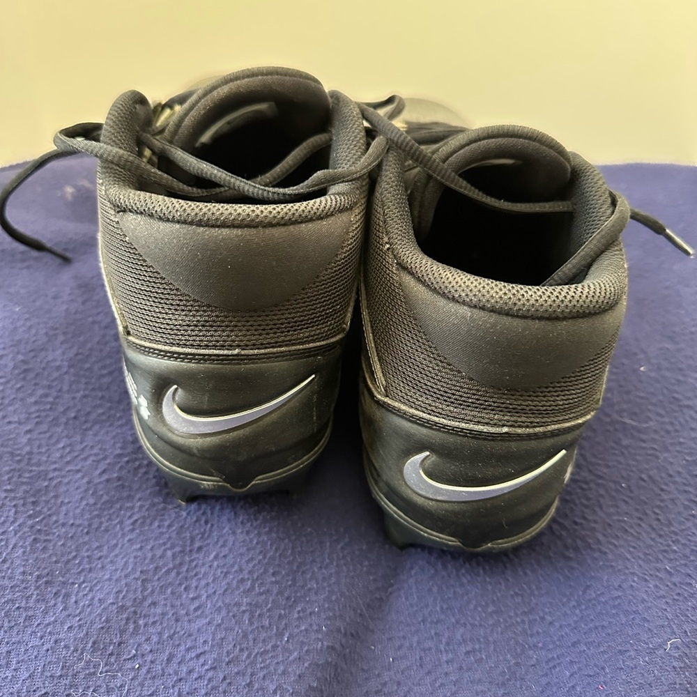 - Nike Vapor Untouchable Low-Cut Cleats Men Black Football size 11.5 pre owned - Picture 4 of 5